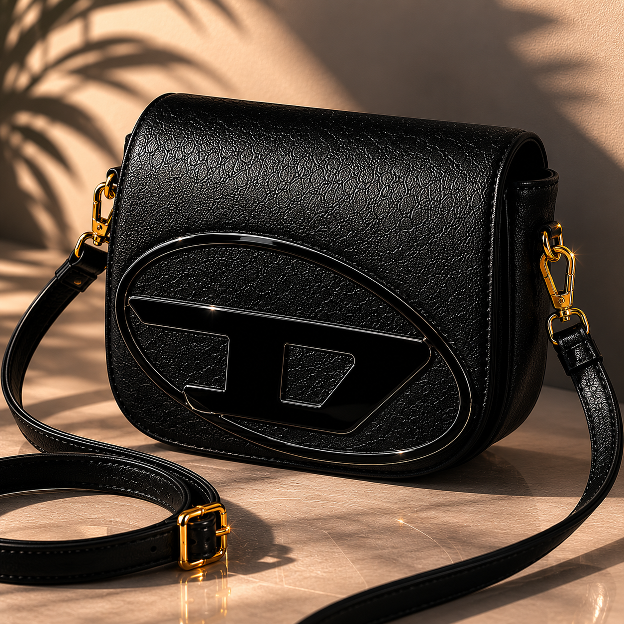 Bolso Diesel Premium Black Edition ✨