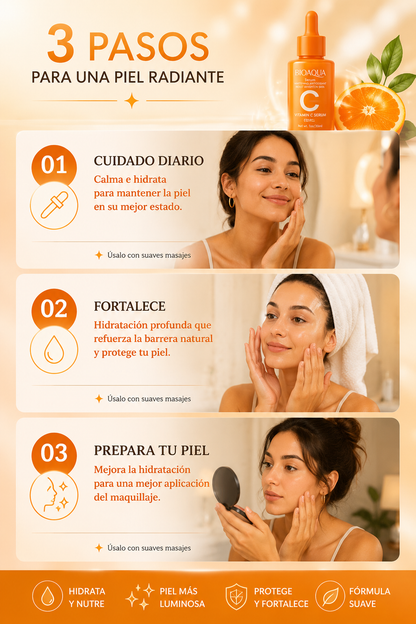 Sérum Facial Vitamina C Bioaqua | Piel Radiante y Sin Manchas