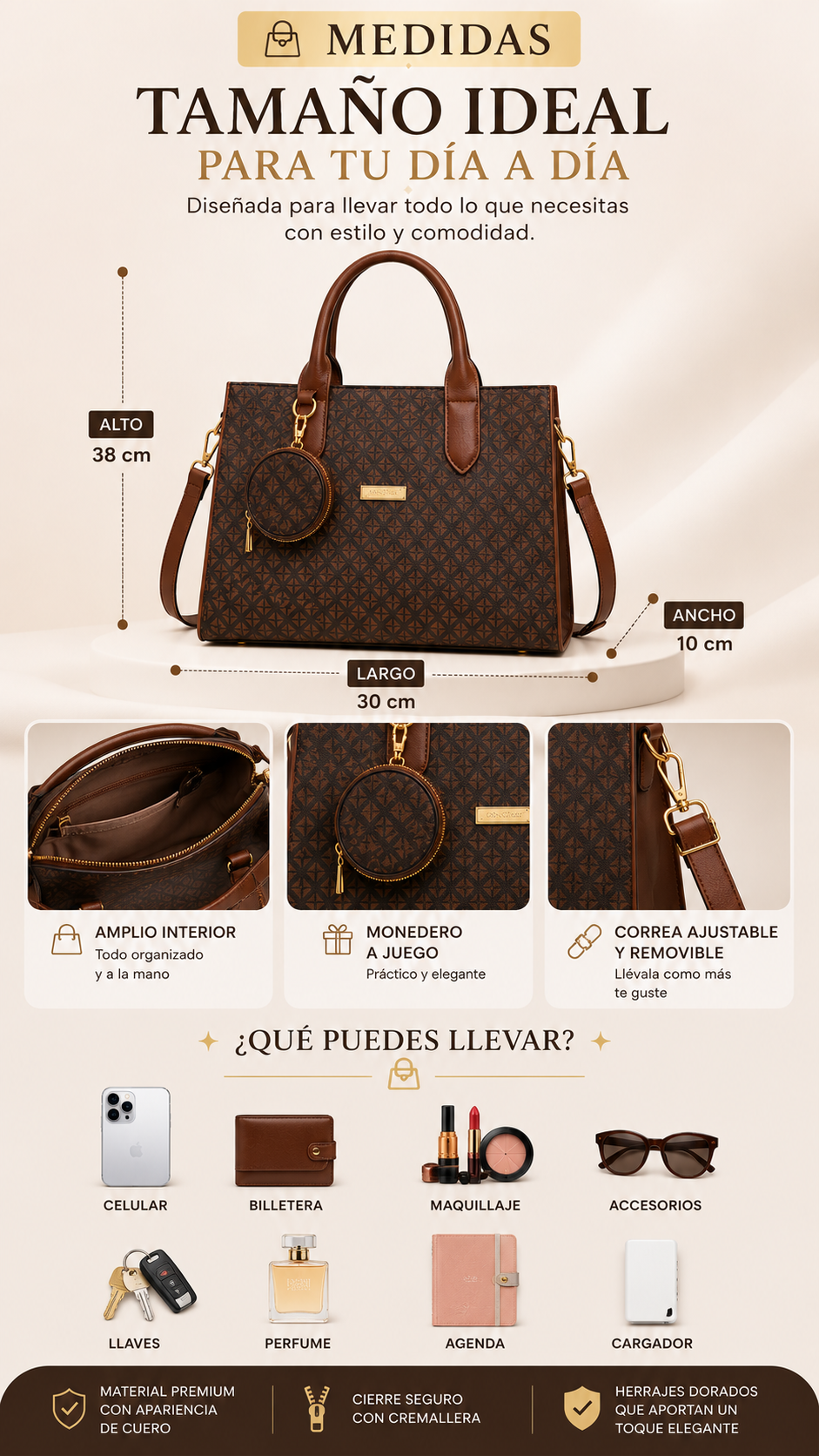 Bolso MK Dalia – Elegancia y Funcionalidad